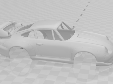 Porsche 911gt 3D Baskı Modeli