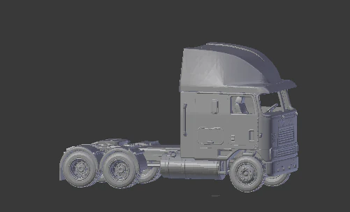 インターナショナル 9800i ハイキャビン 3Dプリントモデル .c4d .max .obj .3ds .fbx .stl .blend 