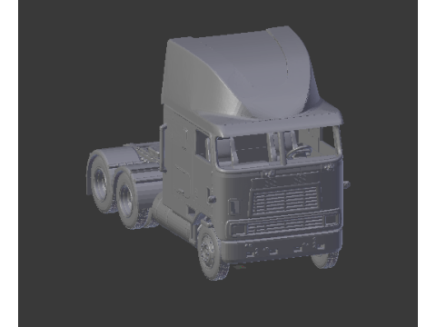 International 9800i high cabin 3Dプリントモデル