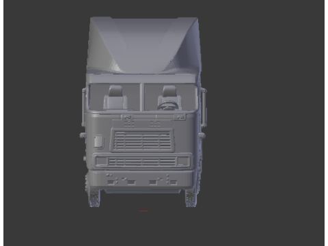 International 9800i high cabin 3Dプリントモデル