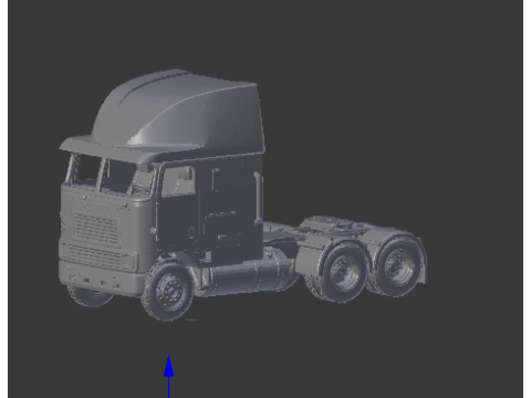 International 9800i high cabin 3Dプリントモデル