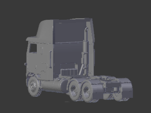International 9800i high cabin 3Dプリントモデル