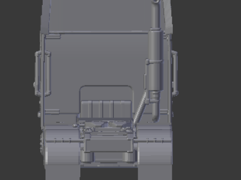 International 9800i high cabin 3Dプリントモデル