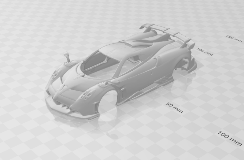 Pagani huayra nc 3D Принт Модель .c4d .max .obj .3ds .fbx .stl .blend