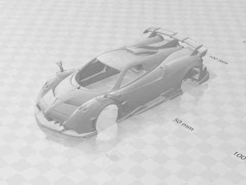 Pagani huayra nc 3Dプリントモデル