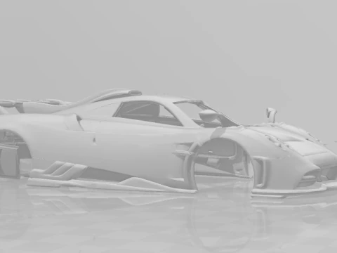 Pagani huayra nc 3D Print Model