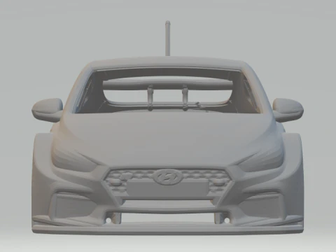ヒュンダイのレースカー 3Dプリントモデル