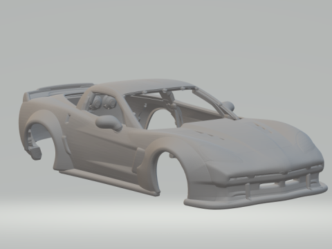 Corvette retro look Modelo de impresión 3D