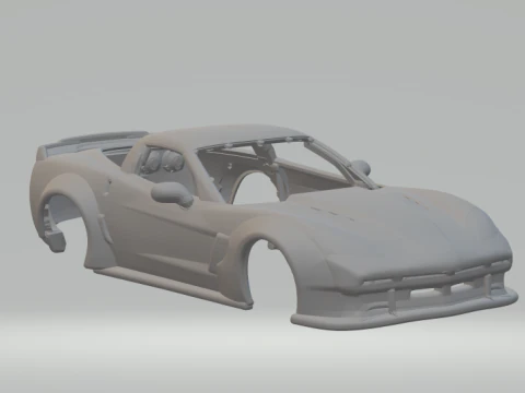 Corvette-Retro-Look 3D Druckmodell