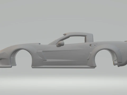 Corvette retro look 3D Print Model
