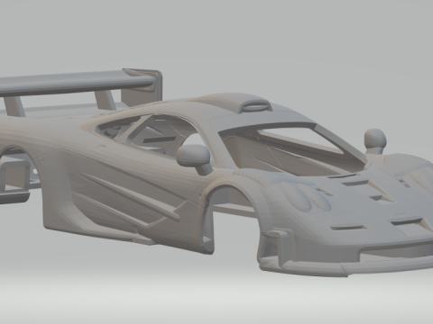 McLaren F1 GTR Le Mans 3D-Druckmodell
