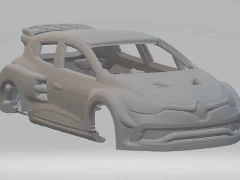 雷诺克里奥拉力赛 3D 打印模型