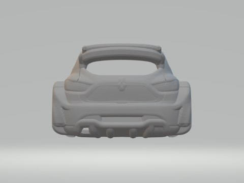 Renault clio rallycross 3D 打印模型