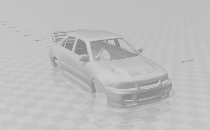 Lancer evo 3D Print Model .c4d .max .obj .3ds .fbx .stl .blend 