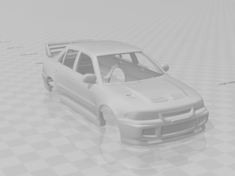 Lancer evo 3D Print Model