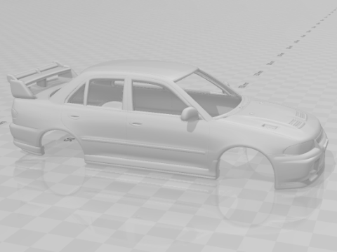 Lancer evo 3D 프린트 모델