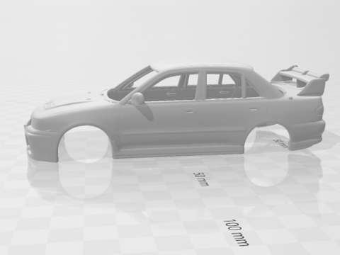Lancer evo 3D 프린트 모델