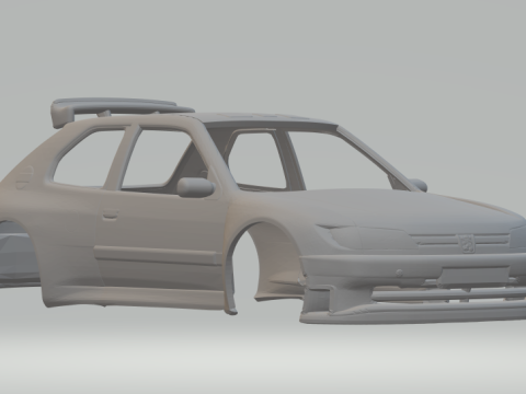 PEUGEOT 306 3Dプリントモデル