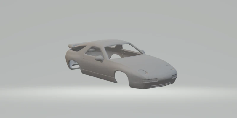 Porsche 928 3D Print Model .c4d .max .obj .3ds .fbx .stl .blend 