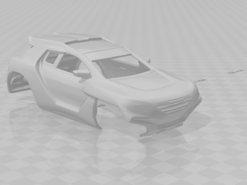 Peugeot 2008 dk 3Dプリントモデル