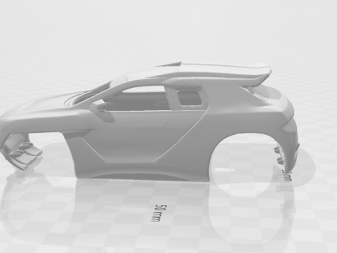 Peugeot 2008 dk 3Dプリントモデル