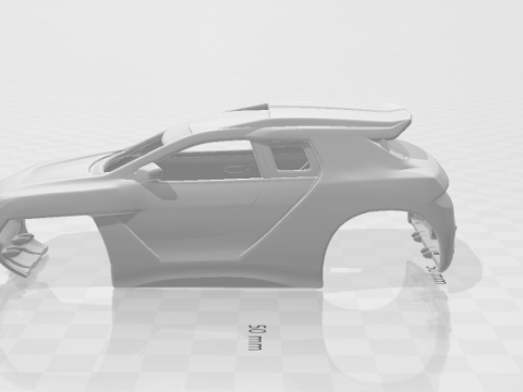 Peugeot 2008 dk 3Dプリントモデル