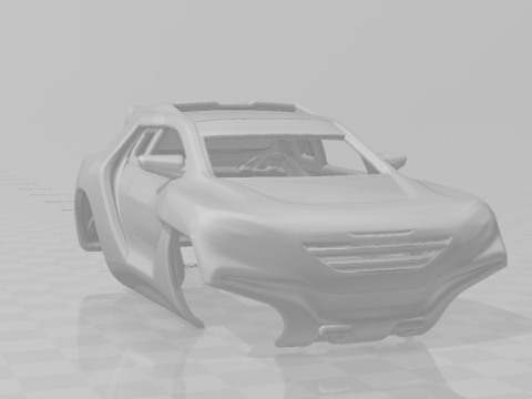 Peugeot 2008 dk 3Dプリントモデル