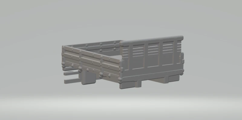 ボディトラックブラジルウッド 3Dプリントモデル .c4d .max .obj .3ds .fbx .stl .blend 