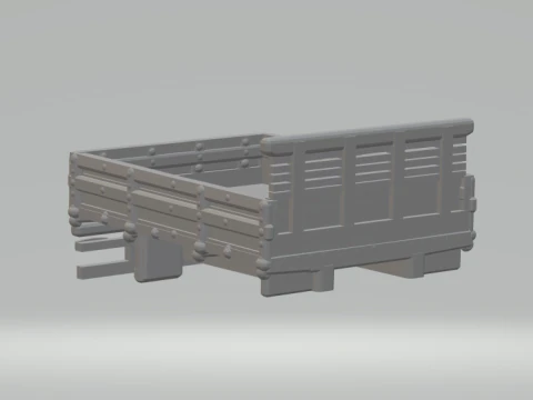 ボディトラックブラジルウッド 3Dプリントモデル