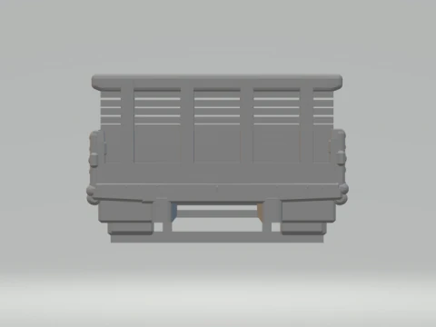 ボディトラックブラジルウッド 3Dプリントモデル