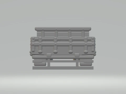 ボディトラックブラジルウッド 3Dプリントモデル