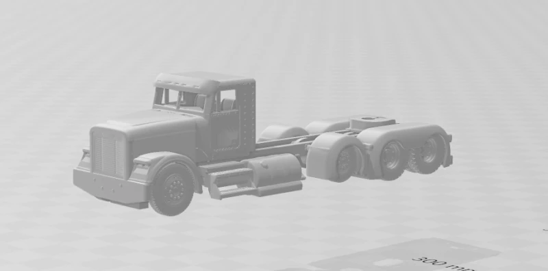 Freightliner-classic 8x4 3D Print Model .c4d .max .obj .3ds .fbx .stl .blend 