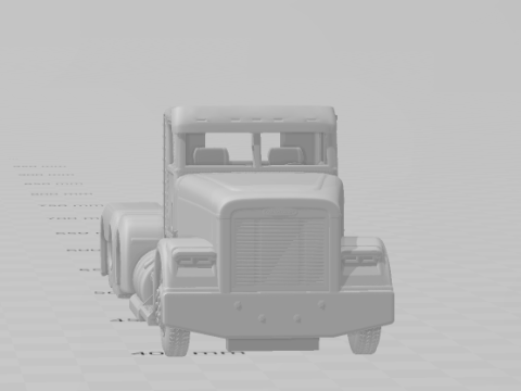 Freightliner-classic 8x4 3D 打印模型