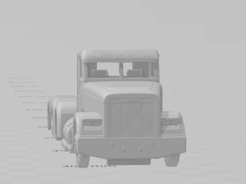 Freightliner-classic 8x4 3D Print Model