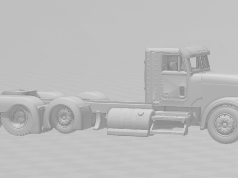Freightliner-classic 8x4 3D 打印模型