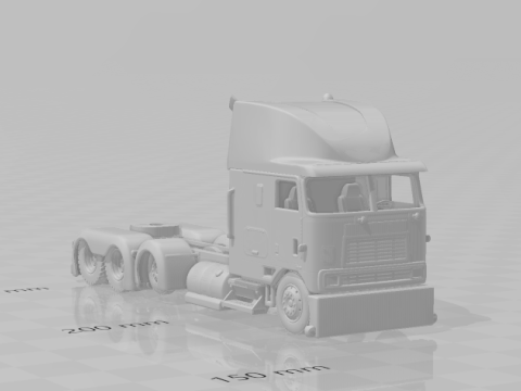 International 9800i high cabin custom 3D Print Model