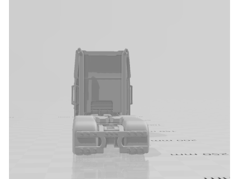 International 9800i high cabin custom 3D प्रिंट मॉडल