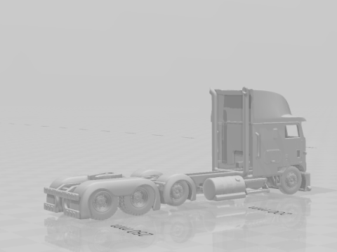 International 9800i high cabin custom 3D प्रिंट मॉडल