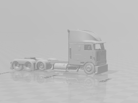 International 9800i high cabin custom 3D प्रिंट मॉडल