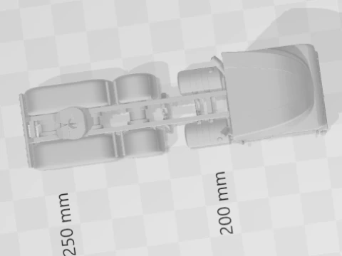 International 9800i high cabin custom 3D Print Model