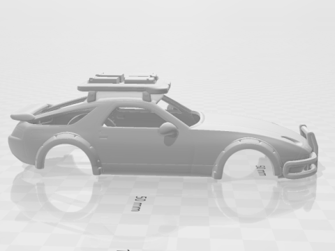 Porsche 928 xrally 3Dプリントモデル