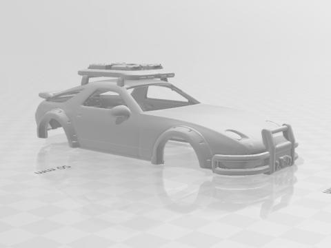 Porsche 928 xrally 3Dプリントモデル