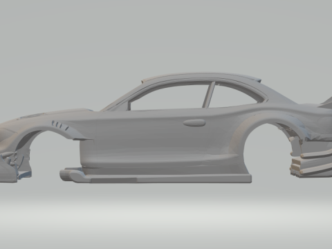 M1 coupe hill climb 3Dプリントモデル