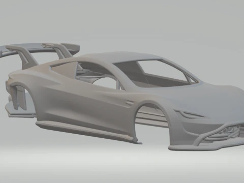Родстер Tesla на заказ 3D Принт Модель