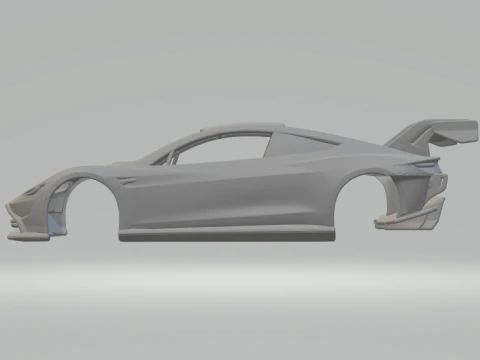 Tesla roadster custom 3D Print Model