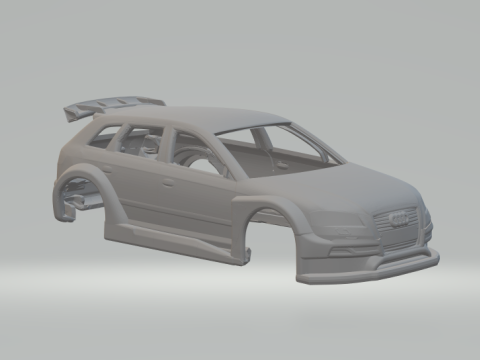 Audi a3 gt race car Model do druku 3D