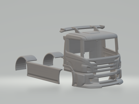 Scania slot truck 3D Print Model