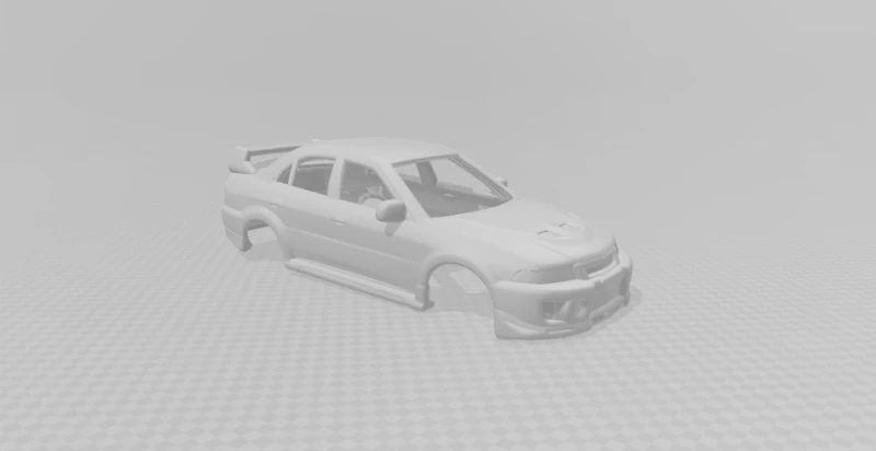 Mitsubishi lancer evo 5 3D Print Model .c4d .max .obj .3ds .fbx .stl .blend