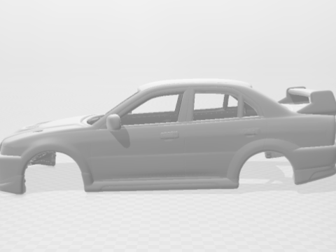 Mitsubishi lancer evo 5 3D-printmodel