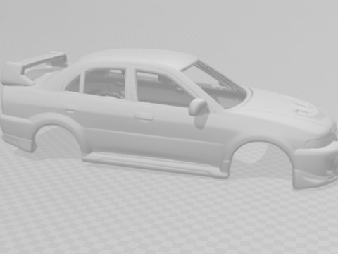 Mitsubishi lancer evo 5 3D-printmodel